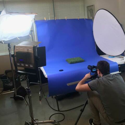 Shooting the product itself.