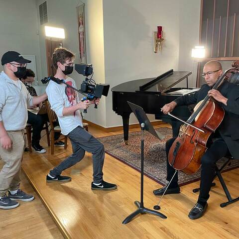 My Lumos Team filming Joe.